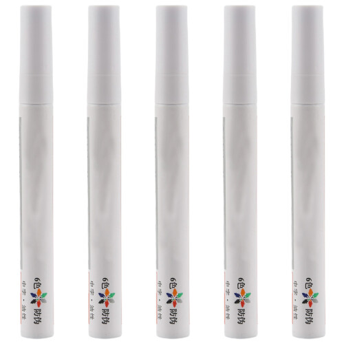 5x White Permanent Car Tyre Tire Metal Paint Pen