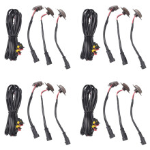 12 Pcs External Amber LED Lights Decoration, LED Front Grille Lights for 2004-2019 F150 Raptor F250