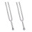 2X A Tuning Fork - "A" 440 Hz with Soft Shell Case 1