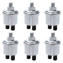 6X Universal Vdo Oil Pressure Sensor 0 to 10 Bars 1/8 Npt Generator Part 10mm Crew Plug Alarm Pressure Sensor