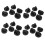 24 PCS Kitchen Black Plastic Gas Stove Cooker Control Knobs 1