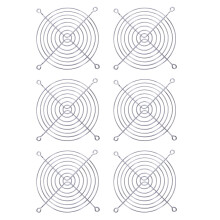 6X PC  Fan Grill Protector Metal Finger Guard 120mm 12cm Silver Tone