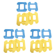9Pc Wet Cleaning + 6Pc Dry Rubbing Mop Pads for Hobot 268 Window Cleaning Robot