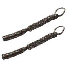 2X Woodland Digital Camo Paracord Square Weave Knife Lanyard