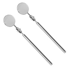 2X Universal Entretien des VéHicules À Moteur Miroir D'Inspection Pliant TéLescopique RéFlecteur Soudure Châssis Inspection Miroir Outil À Main