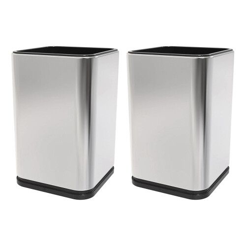 2X Kitchen Utensil Holder, Kitchen Cutlery Storage, Utensil Organizer, Modern Rectangular Design,17X11cm