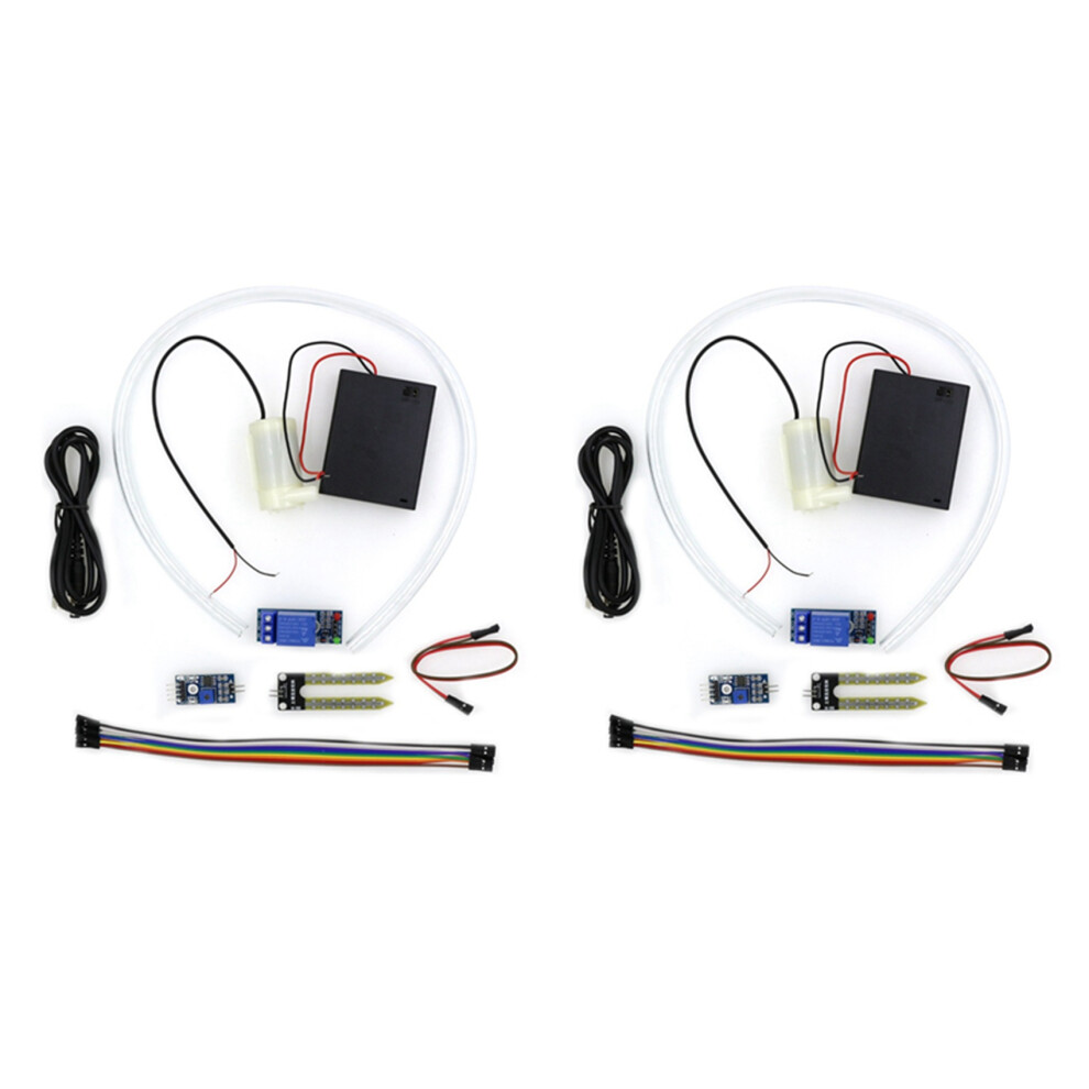 2X Soil Moisture Sensor Kit Automatic Watering System Manager With Water Pump For Diy Kit Ek1915 6032874941589