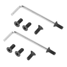 8x Guidon de Scooter Vis Du Tube de Fourche Avant avec PoignéE Hexagonale Kits pour M365 Es2