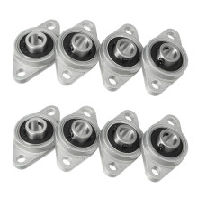 8Pcs Kfl08 Pillow Block Bearing 8mm Bore Diameter Zinc Alloy Rhombic Flange Bearing for Cnc