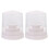 2Pcs White Nail Drill Bit Case Plastic Storage Box for Home and Salon 8