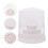 2Pcs White Nail Drill Bit Case Plastic Storage Box for Home and Salon 9