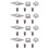 12Pcs Tungsten Carbide Cutters Inserts Set (Include 11mm Square with Radius,12mm Round,28X10mm Diamond with  Point) 1