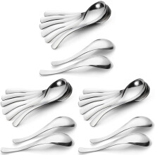 24 Pack Suppen LöFfel, Rostfreier Stahl Suppen LöFfel, Dicke Schwere EsslöFfel Am Tisch