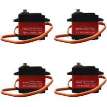 4X TIANKONGRC Td-8120Mg Gear Digital Servo with 20Kg High Torque 180Angle for Rc Remote Control Car Model Vehicle 20Kg Servo