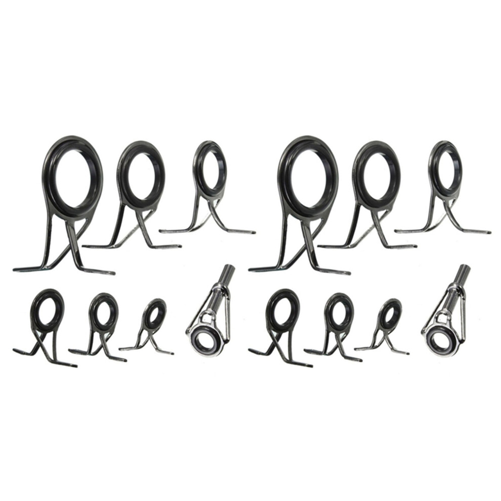 Photos - Other for Fishing 14Pcs/Set Fishing Rod Guides Tip Fish 5-18Mm Dia Pole Repair Kit Rings Eyes Set