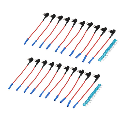 20Er Packung - 12V Kfz-Sicherungs-Adapter  ATM APM Sicherungshalter