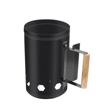 Charcoal Chimney Starter for BBQ Grill with Fast Ignition and Heat Resistant Handle