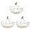 3X Wooden Handle Metal Retro Basket Portable Multi-Function Vegetable Fruit Egg Groceries Practical Storage Basket White 1
