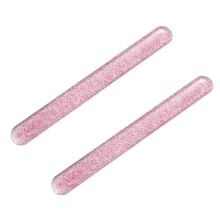 2X Glass Nail File Crystal Nail Shiner Buffers Block with Portable Case for Natural Nails
