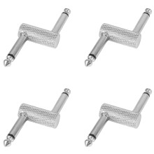 4X 6.35 Adaptador Conector de Pedal Acoplador Tipo Sz Conector para Pedal de Efecto de Guitarra 1/4 Pulgadas Adaptador Amplificador de Alta Calidad
