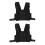 2X Funksprechanlage Brusttasche Strap Tasche Rucksack Ledertasche zwei W 1