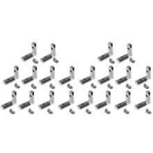 40Pcs T Slot L-Shape Interior Interior Corner Connector Joint Bracket para Perfil de ExtrusióN de Aluminio 2020 Series Slot 6Mm
