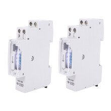 2X SUL180a 15 Minutes Mechanical Timer 24 Hours Programmable Din Rail Timer Relay Analysis Instruments New