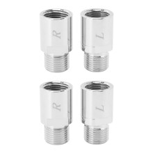 2X Mountain Road Bicycle Pedal Lock Extension Shaft Pedal Extension Steel Shaft Pedal Extender for Bicycle Pedal