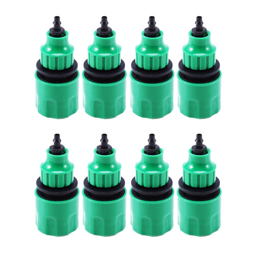 Garden Hose Pipe One Way Adapter Tap Connector Fitting for Irrigation 8-pack 1