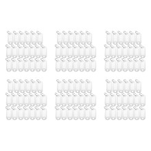 Étiquettes D'Identification de Porte-Clés En Plastique Portable Blanc Porte-Clés 120 Pièces