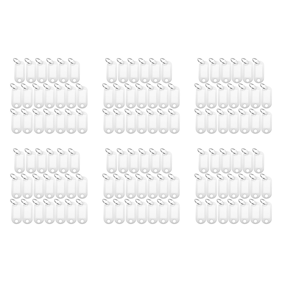White Portable Plastic Key Fob Key Tag Id Labels 120 Pieces 6032002720390