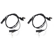 2X Walkie Talkie Air Acoustic Tube PPT Headset Earpiece for Xir P6600 P6620 XPR3300 XPR3500 MTP3250
