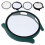 5Pcs Watch Protector 44Mm Black Pc Frame with Tempered Glass Shield 9