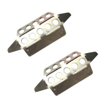 2X per MN Modello 1:12 D90 D91 RC Ricambi per Auto Aggiornamento Protezione Nel Metallo per Armatura Anteriore