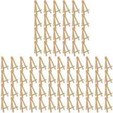 72Pcs 12.7cm Wooden Display Stands, Easels, Table Top Stands, Suitable for Children's Handicrafts, Business Cards