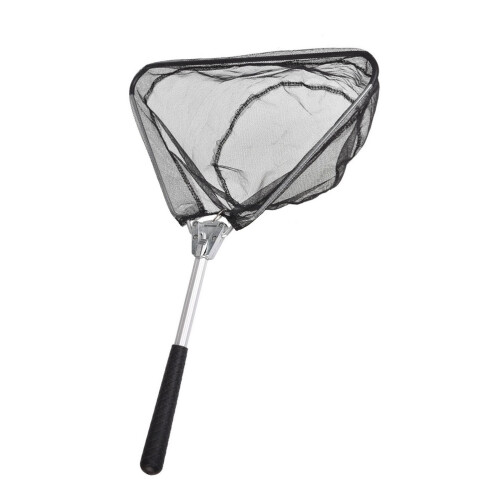 2 Unidades Mini Red Triangular Plegable Para Pescado 50 Cm Negro 1