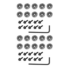 20Pcs Router Bits Top Mounted Bearings Guide for Router Bit Bearing Repairing Replacement Accessory Kit