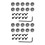 20Pcs Router Bits Top Mounted  Bearings Guide for Router Bit Bearing Repairing Replacement Accessory Kit 2