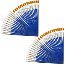 200 Pieces Kids Paint Brushes Set for Watercolor Oil Painting Flat +Pointed Brush for Body Face Nail Art