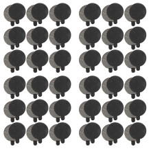 36 Pairs Scooter Disc Brake Pad Semimetal Mtb Pad Compatible with M365Pro Electric Scooter Replacement Parts