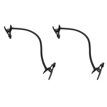 2X Background Holder C Clamp Clip Camera Photo Studio Light Stand Flex Arm Reflector Photo Camara Double