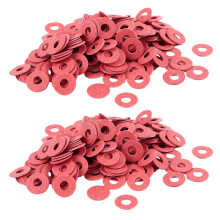 400 Pezzi 3 x 8 x 0,7 mm Distanziali Isolanti in Fibra Isolante Rosso