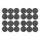 24Pcs Plastic Blanking End Cap Pipe Tube Insert Plug Cover 40mm Black 1