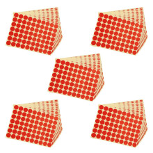 75X 19mm Circles Round Code Stickers Self Adhesive Sticky Labels Red