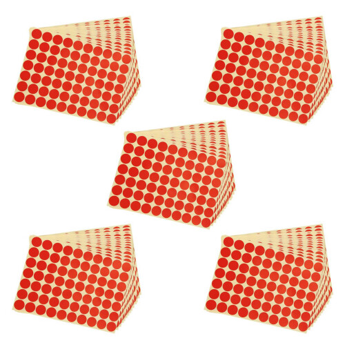 75X 19mm Circles Round Code Stickers Self Adhesive Sticky Labels Red