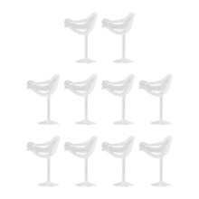10X 150Ml Bird Shape Cocktail Goblet Glass Personality Molecular Smoked Modelling Glass Fantasy Wine Goblet