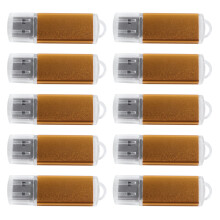 10X USB Memory Stick Flash Pen Drive U Disk for PS3 PS4 PC TV Color:Golden Capacity:64MB