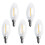 5X Dimmable E12 2W COB Edison Candle Flame Filament LED Light Bulb Lamp 10 X 3.5cm 1