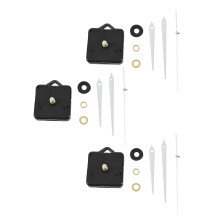 3X Quarzuhrwerk DIY Reparaturteile + Weiße Zeiger