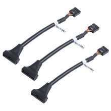3Stck 15 cm USB 3.0 20 Pin Header Stecker Auf USB 2.0 9 Pin Buchse Adapter-Kabel